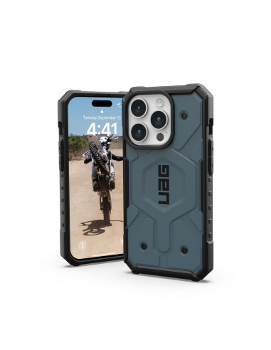 ( UAG ) Urban Armor Gear Pathfinder compatible with Magsafe for IPHONE 15 PRO cloud blue