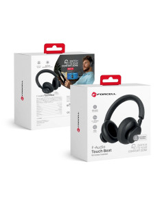 FORCELL Écouteurs sans fil F-AUDIO ANC Touch Beat noir