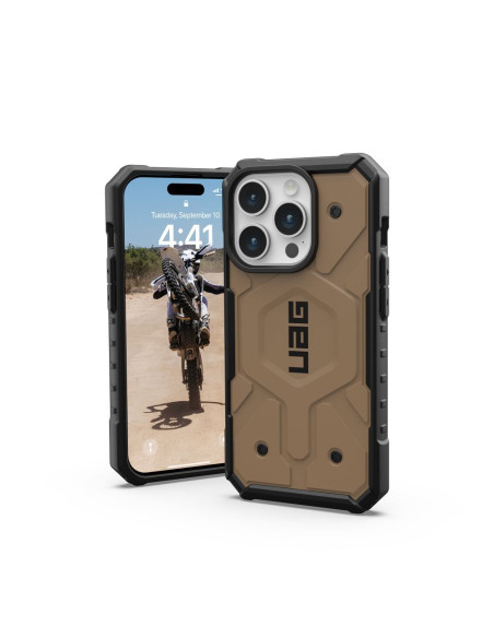 ( UAG ) Urban Armor Gear Pathfinder compatible with Magsafe for IPHONE 15 PRO dark earth