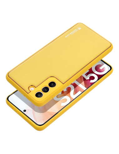 Etui LEATHER Case en cuir pour SAMSUNG Galaxy A35 5G JAUNE