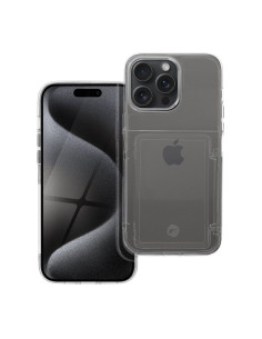 FORCELL F-PROTECT Coque Crystal Pocket pour IPHONE 15 Pro Max transparent