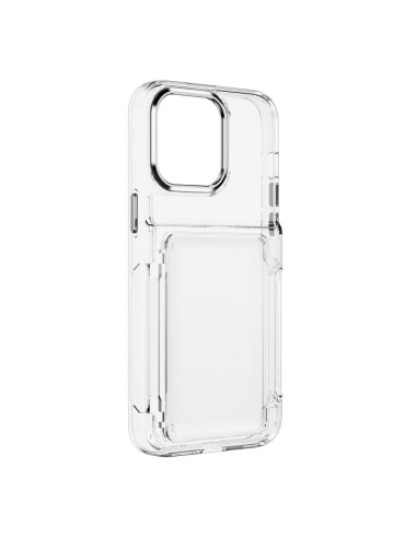 FORCELL F-PROTECT Coque Crystal Pocket pour IPHONE 15 Pro Max transparent