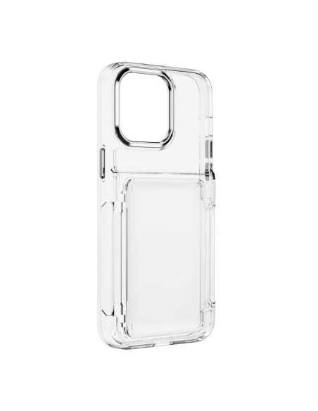 FORCELL F-PROTECT Coque Crystal Pocket pour IPHONE 15 Pro Max transparent