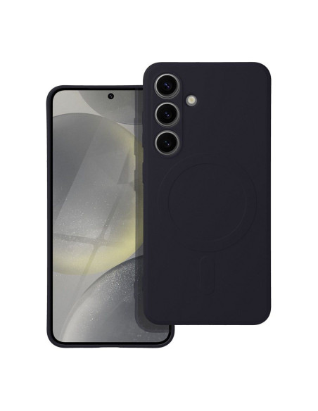 SILICONE MAG COVER Coque compatible avec MagSafe pour SAMSUNG S24 noir