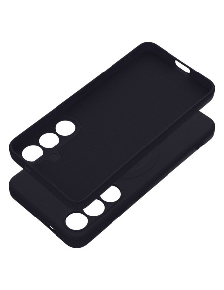 SILICONE MAG COVER Coque compatible avec MagSafe pour SAMSUNG S24 noir