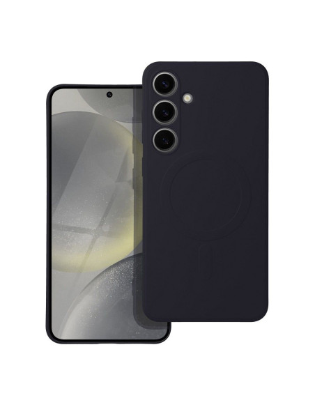 SILICONE MAG COVER Coque compatible avec MagSafe pour SAMSUNG S24 Plus noir