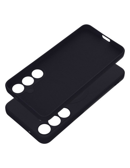 SILICONE MAG COVER Coque compatible avec MagSafe pour SAMSUNG S24 Plus noir