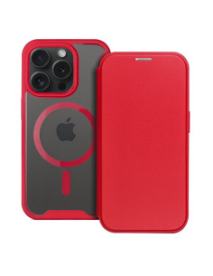 Étui Smart Mag pour IPHONE 15 PRO compatible avec MagSafe rouge 2