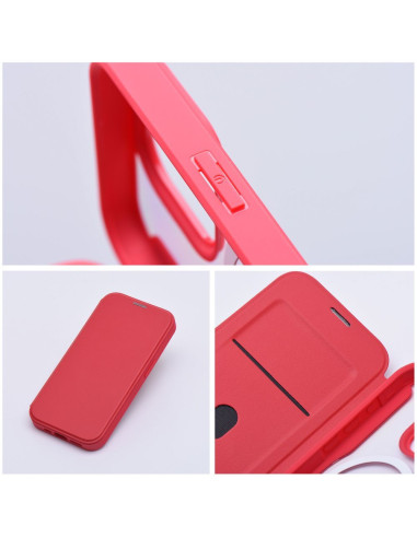 Étui Smart Mag pour IPHONE 15 PRO compatible avec MagSafe rouge
