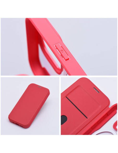 Étui Smart Mag pour IPHONE 15 PRO compatible avec MagSafe rouge
