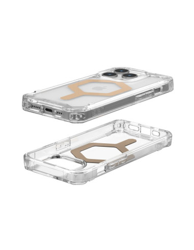 Coque ( UAG ) Urban Armor Gear Plyo compatible avec Magsafe pour IPHONE 15 PRO ice gold