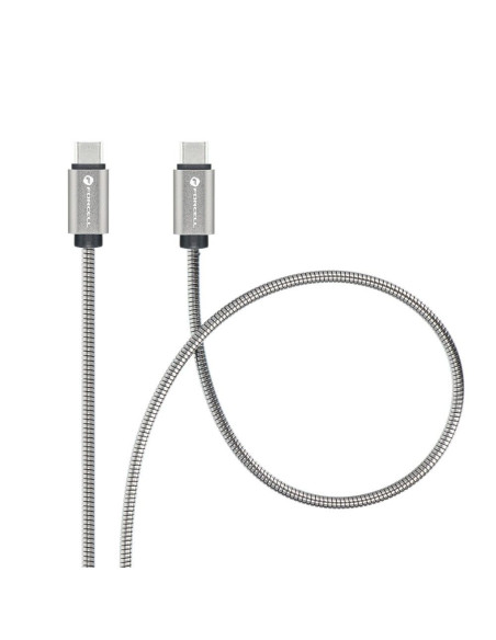 FORCELL câble Type C vers Type C QC4.0 5A/20V PD 100W E-Mark Metal C239 1m argent