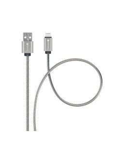 FORCELL F-ENERGY Metal C236 cable USB A to Lightning 2,4A 12W 1 m silver