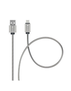 FORCELL F-ENERGY Metal C234 cable USB A to Type C QC3.0 2,4A 12W 1 m silver