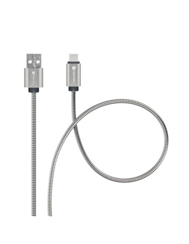 FORCELL F-ENERGY Metal C234 cable USB A to Type C QC3.0 2,4A 12W 1 m silver