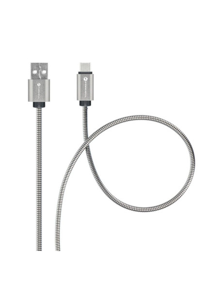 FORCELL F-ENERGY Metal C234 cable USB A to Type C QC3.0 2,4A 12W 1 m silver