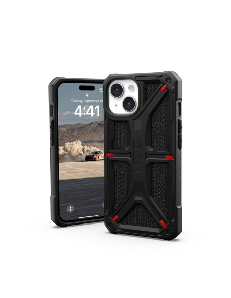 Coque (UAG) Urban Armor Gear Monarch pour IPHONE 15 kevlar noir