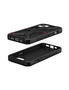 Coque (UAG) Urban Armor Gear Monarch pour IPHONE 15 kevlar noir 2