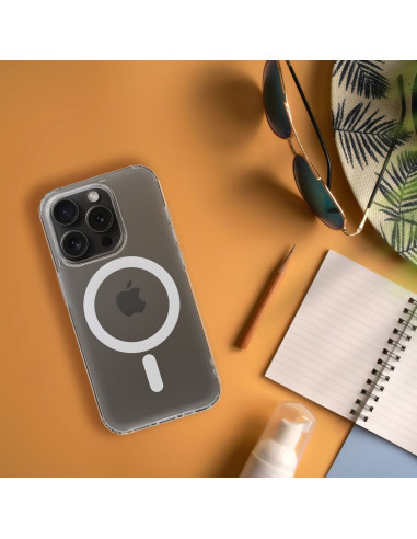 COUVERTURE MAG FROST compatible avec MagSafe pour IPHONE 12 transparent