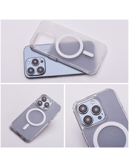 Coque MAG COVER compatible avec MagSafe pour IPHONE 15 Pro Max transparent
