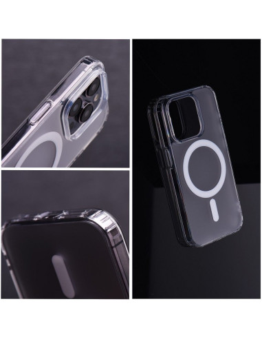 Coque MAG COVER compatible avec MagSafe pour IPHONE 15 Pro Max transparent