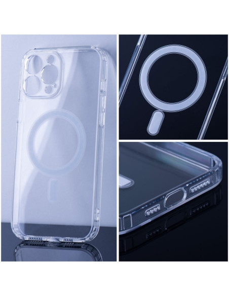 CLEAR MAG COVER (MID) Coque compatible avec MagSafe pour IPHONE 12 Pro Max transparent