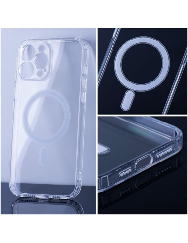 CLEAR MAG COVER (MID) Coque compatible avec MagSafe pour IPHONE 14 Plus transparent