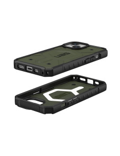 ( UAG ) Urban Armor Gear Pathfinder compatible with Magsafe for IPHONE 15 olive 2