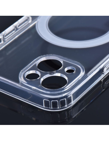CLEAR MAG COVER (MID) Coque compatible avec MagSafe pour IPHONE 15 transparent