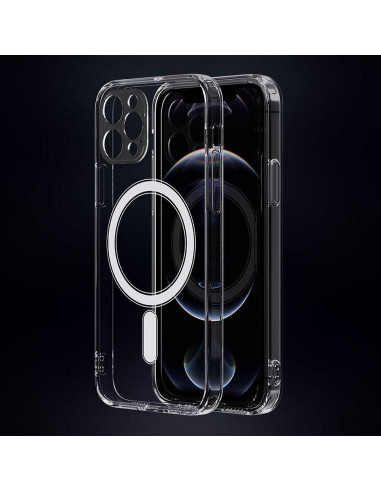 CLEAR MAG COVER (MID) Coque compatible avec MagSafe pour IPHONE 15 transparent