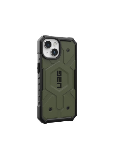 ( UAG ) Urban Armor Gear Pathfinder compatible with Magsafe for IPHONE 15 olive