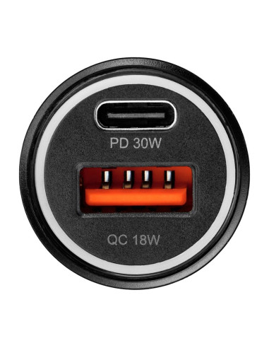 Chargeur de voiture Blue Star 30W (PD, QC 3.0, AFC, PPS) avec connecteur USB C et câble USB C-C 60W