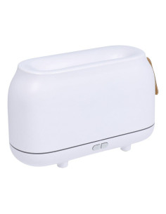 Humidificateur/diffuseur d'aromathérapie avec flamme colorée Art Deco modèle HZ005 blanc