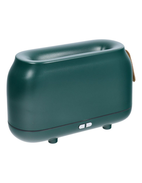 Humidificateur/diffuseur d'aromathérapie avec flamme colorée Art Deco modèle HZ005 vert foncé