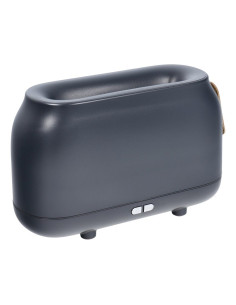 Humidificateur/diffuseur d'aromathérapie avec flamme colorée Art Deco modèle HZ005 gris
