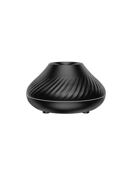 Humidificateur/diffuseur d'aromathérapie avec flamme colorée Art Deco modèle YMX 130 noir