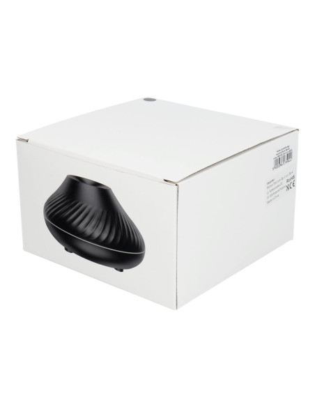 Humidificateur/diffuseur d'aromathérapie avec flamme colorée Art Deco modèle YMX 130 noir