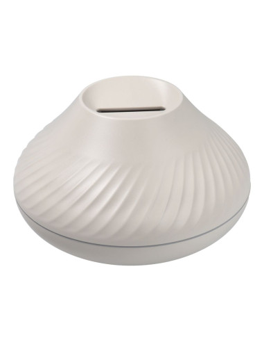 Humidificateur/diffuseur d'aromathérapie avec flamme colorée Art Deco modèle YMX 130 blanc