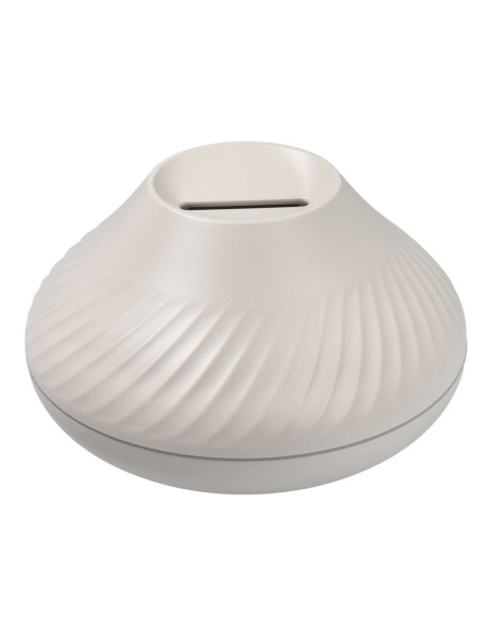 Humidificateur/diffuseur d'aromathérapie avec flamme colorée Art Deco modèle YMX 130 blanc