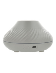 Humidificateur/diffuseur d'aromathérapie avec flamme colorée Art Deco modèle YMX 130 blanc 2