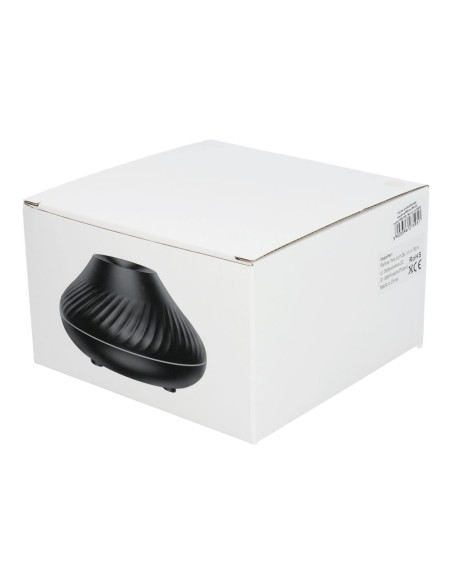 Humidificateur/diffuseur d'aromathérapie avec flamme colorée Art Deco modèle YMX 130 blanc