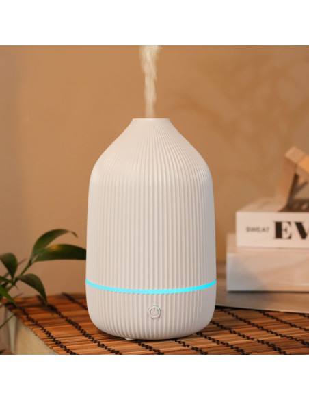 Humidificateur/diffuseur d'aromathérapie Art Deco modèle GH2009 blanc