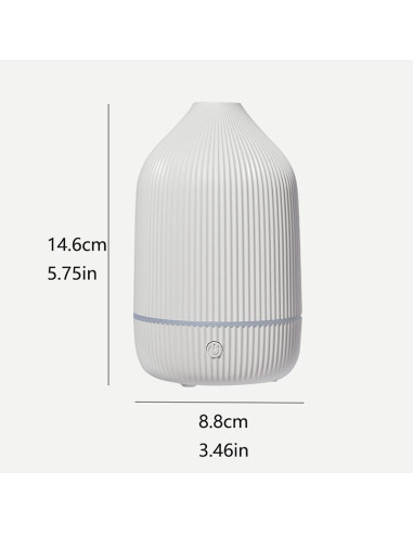 Humidificateur/diffuseur d'aromathérapie Art Deco modèle GH2009 blanc