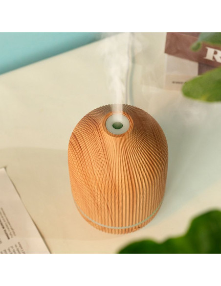 Humidificateur/diffuseur d'aromathérapie Art Deco modèle GH2009 couleur bois