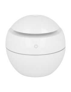 Humidificateur/diffuseur d'aromathérapie avec flamme colorée Modèle Art Déco CAD-12/0952 blanc