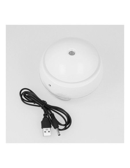 Humidificateur/diffuseur d'aromathérapie avec flamme colorée Modèle Art Déco CAD-12/0952 blanc