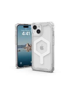 (UAG) Urban Armor Gear Plyo compatible with Magsafe for IPHONE 15 ice white