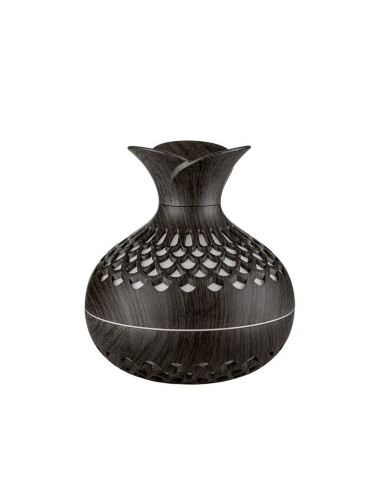 Humidificateur/diffuseur d'aromathérapie avec flamme colorée Art Deco modèle SX-E342 marron