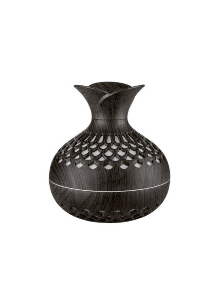 Humidificateur/diffuseur d'aromathérapie avec flamme colorée Art Deco modèle SX-E342 marron