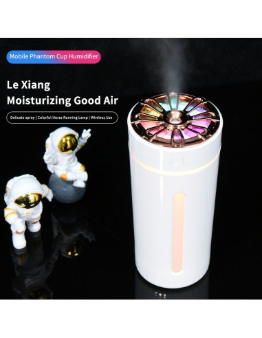 Humidificateur d'aromathérapie Art Deco / diffuseur de voiture modèle RM-0628 blanc